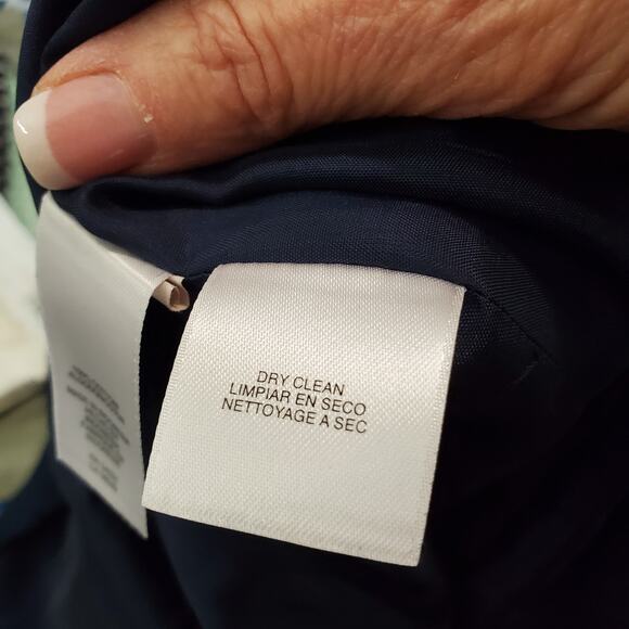 Jones New York Signature Womens Navy Pleat Front Sleeveless Dress Womens Size 20 - Picture 7 of 8